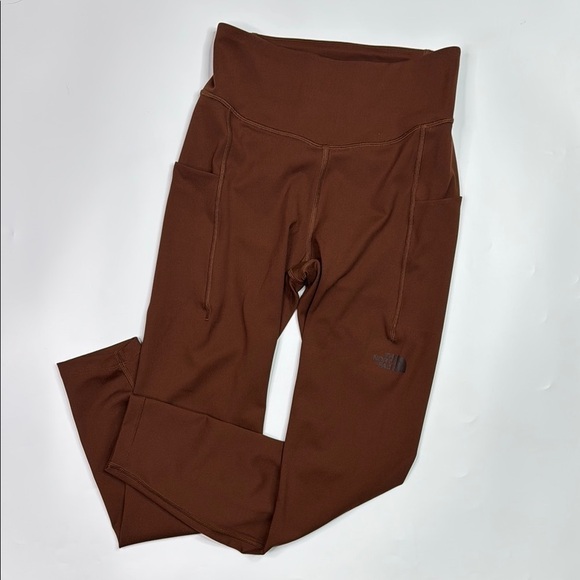 The North Face Midline High-Rise Pocket 7/8 Leggings Brown Medium (Fits like S) - Picture 1 of 12